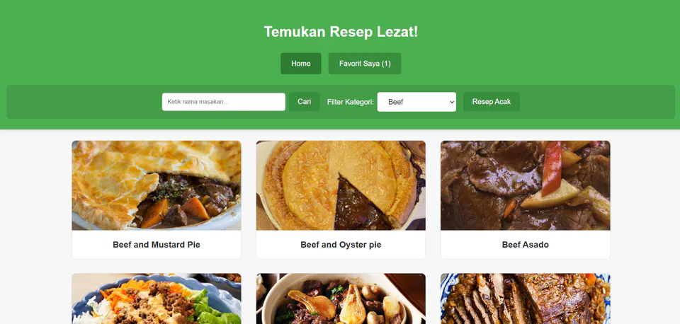 Recipe App full-stack