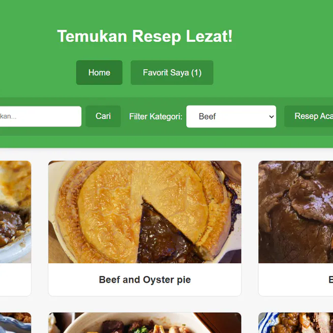 Recipe App Full-stack