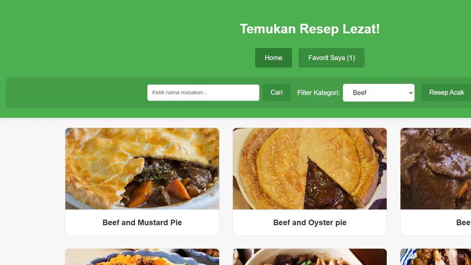 Recipe App Full-stack